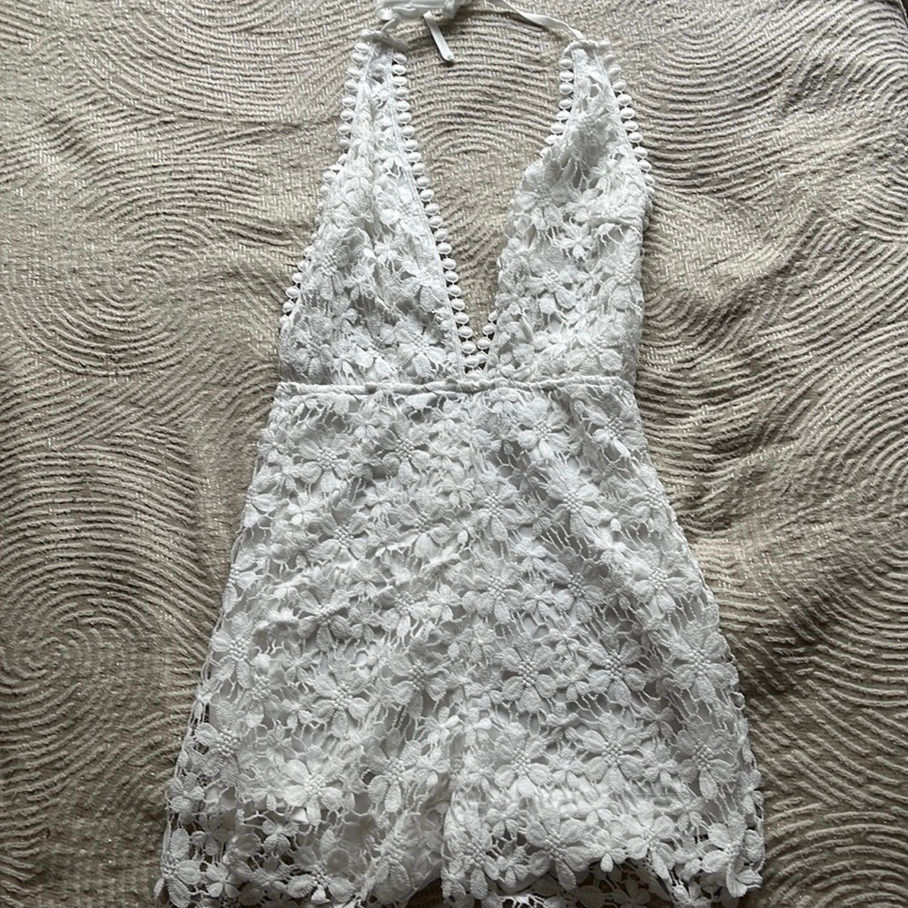 Fashion nova floral halter romper